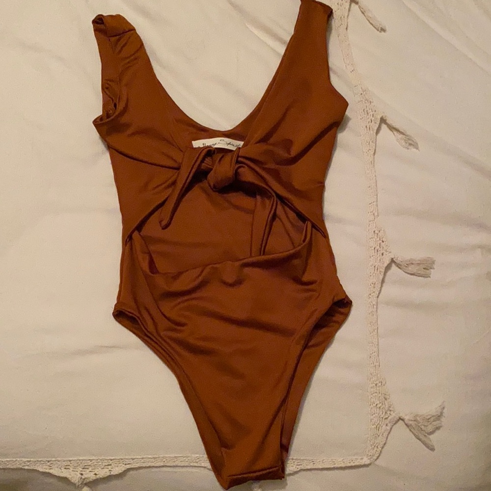 Young Spirit Rust Brown One-Piece Bikini (NWOT)